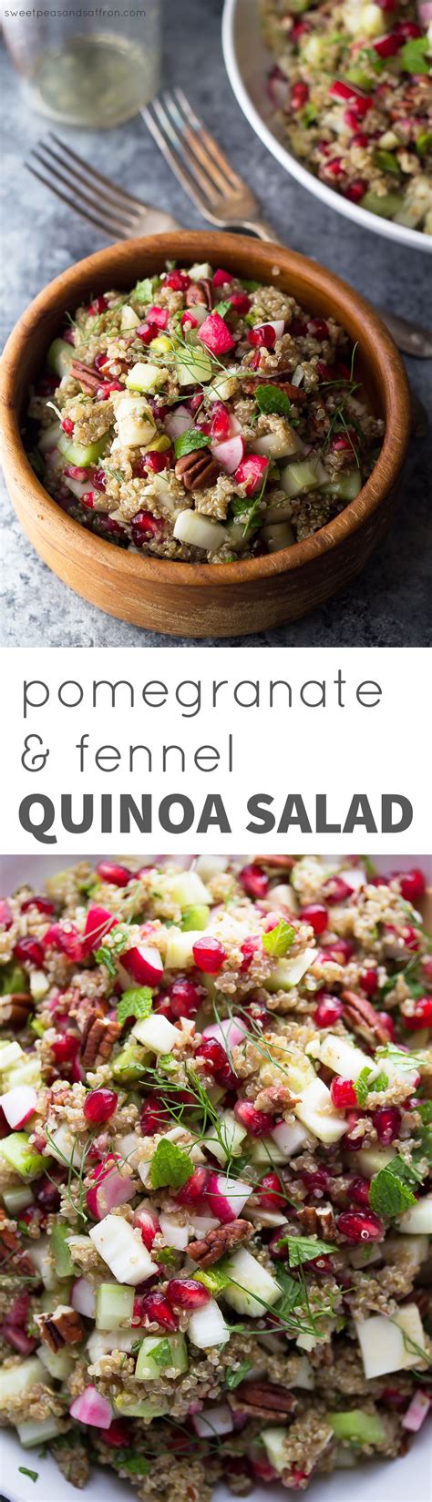 Pomegranate Fennel Quinoa Salad An Easy Healthy Make Ahead Salad