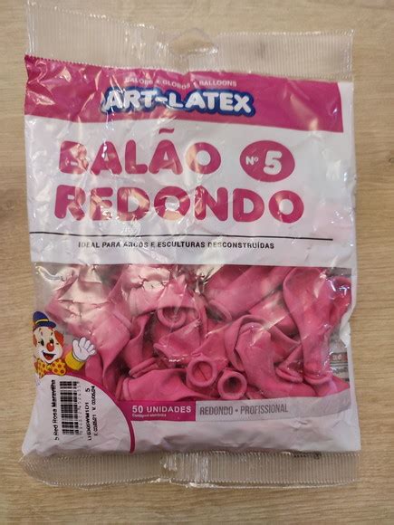 Balão látex 5 Rosa Maravilha 50 unidades Art Latex Elo7