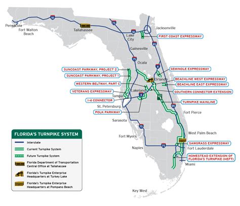 Map Of Tolls In Florida