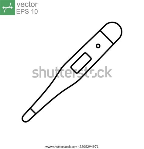 Digital Medical Thermometer Fever Body Check Stock Vector Royalty Free 2205294971 Shutterstock