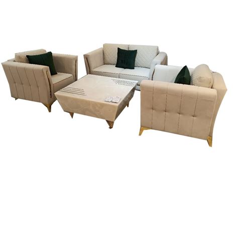 Teak Wood 4 Seater Fabric Sofa Set At Rs 65000 Set In New Delhi ID