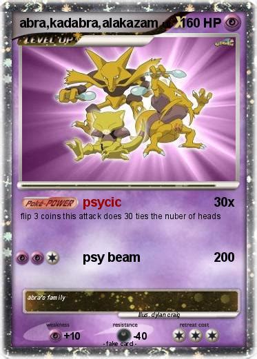 Pokémon abra kadabra alakazam - psycic - My Pokemon Card