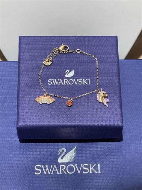 SWAROVSKI ARMBAND GOLD EINHORN REGENBOGEN FUNKELTRAUM Kaufen Auf Ricardo