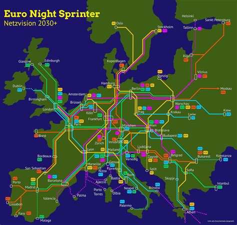 Night trains in Europe by 2030 : r/europe