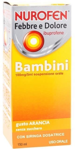 Nurofen Sciroppo Bambini Febbre E Dolore Mg Arancia Ml A