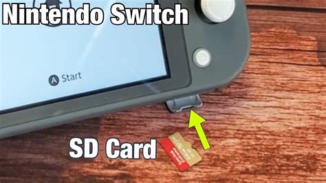 Nintendo Switch How To Insert SD Card Format YouTube