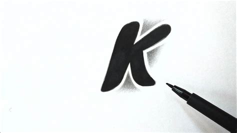 How To Draw A K Letter Tattoo Design Easy Drawing Tattoos Step By Step