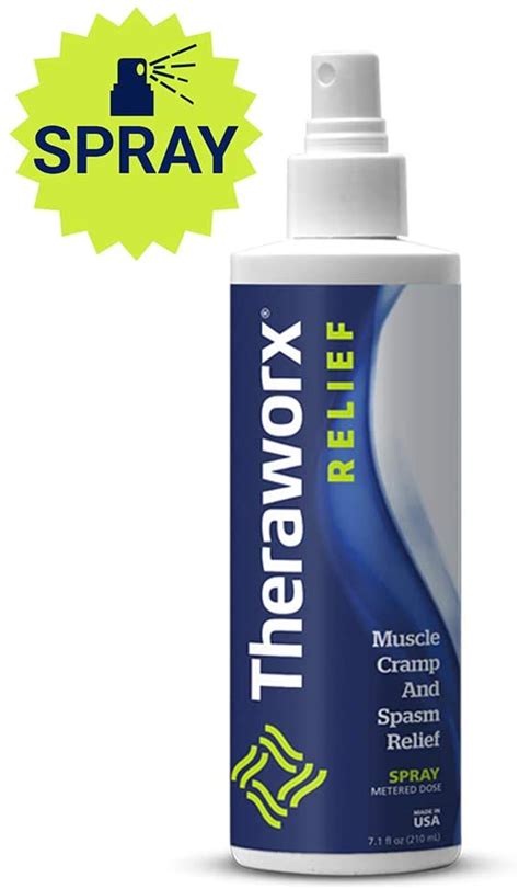 Theraworx Relief Fast Acting Spray For Leg Cramps Foot Cramps And Muscle Soreness