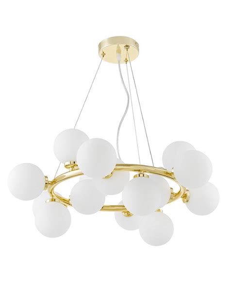 Lampadario Moderno A Sfera Dorato MARSIADA W15