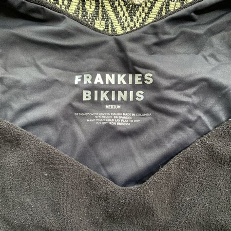 Frankies Bikinis Black Enzo Terry Bikini Bottom Gem