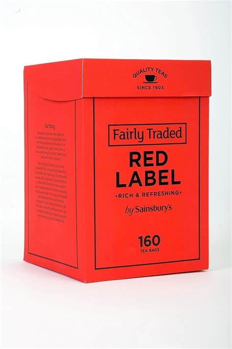 Sainsburys Red Label Back Tea 160 Teabags Fairtrade