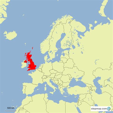 Stepmap Great Britain Landkarte Für Great Britain