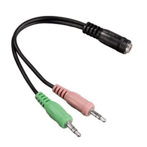 Audio Splitter, 3.5mm F 4pin to 2x3.5mm M, Hama 54572