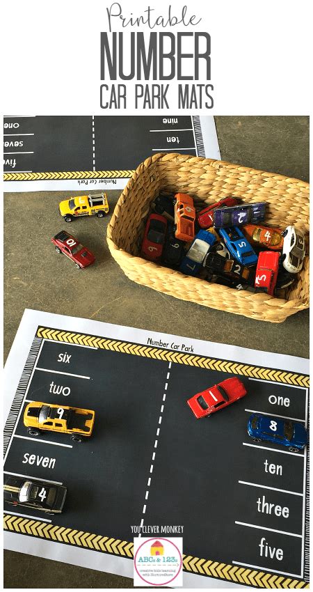 Printable Car Play Mats With Numbers Nurturestore