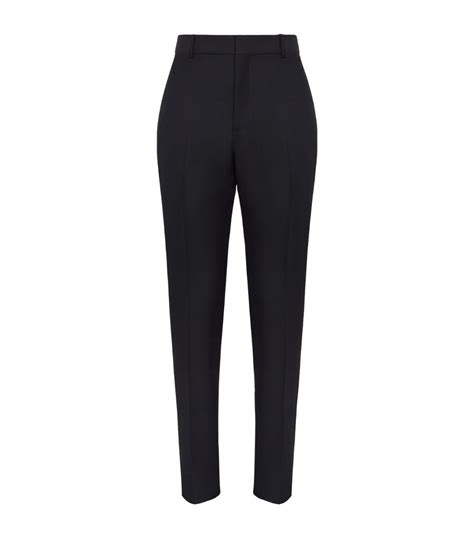 Mens Alexander McQueen Black Tailored Trousers Harrods UK