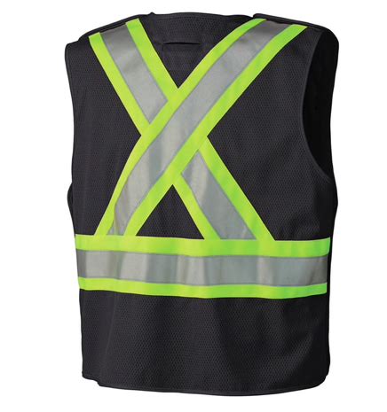 Hi Viz Safety Tear Away Mesh Back Vest The Merch