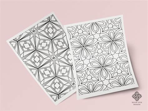 Printable Abstract Colouring Pages Pack Of Colouring Sheets Relax