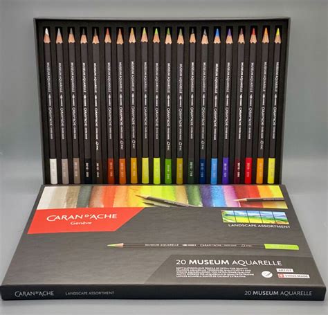 Caran D Ache Museum Aquarelle Landscape Set Of 20 Pencilly Australia