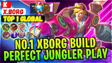 No 1 Xborg Build Perfect Jungler Play [ Top 1 Global X Borg ] K