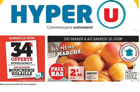 Promo Abricot Chez Hyper U Icatalogue Fr