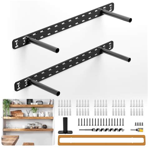 Pcs Floating Shelf Hardware Heavy Duty Hidden Shelf Brackets Support