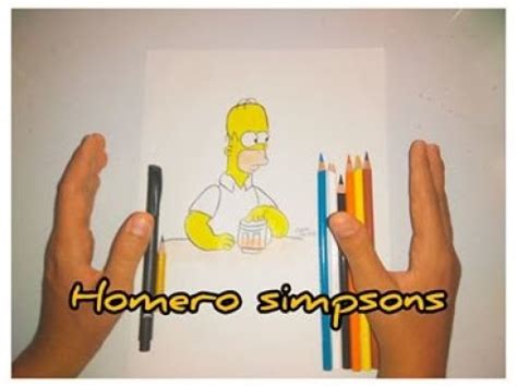 Como Dibujar A Homero Simpsons Tomando Cerveza Youtube