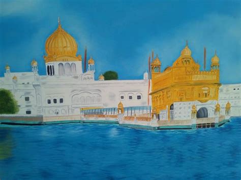 Golden temple Painting by Supreet k Gujral | Architecture painting ...