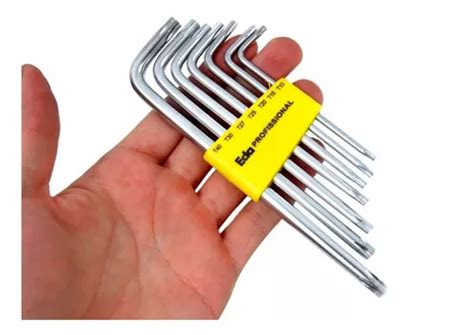 Juego de llaves Torx T10 a T40 de 8 qg con guía EDA de 7 piezas