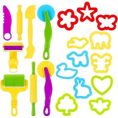 Kit Doutils De Pâte à Modeler Pour Enfants 20 Pièces De Pâte à