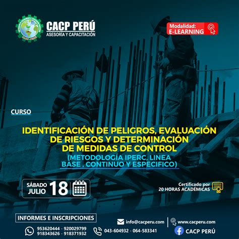 CACP Perú Curso Identificación De Peligros Evaluación De Riesgos Y