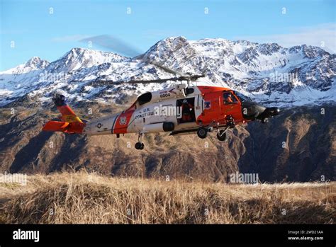 A Coast Guard Air Station Kodiak MH-60 Jayhawk helicopter in Kodiak ...