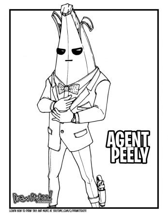 Peely Coloring Page