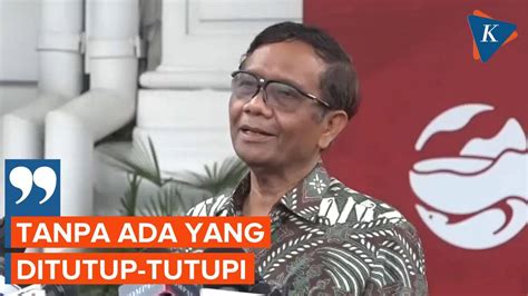 Jokowi Minta Mahfud MD Bongkar Transaksi Janggal Kemenkeu Ke DPR