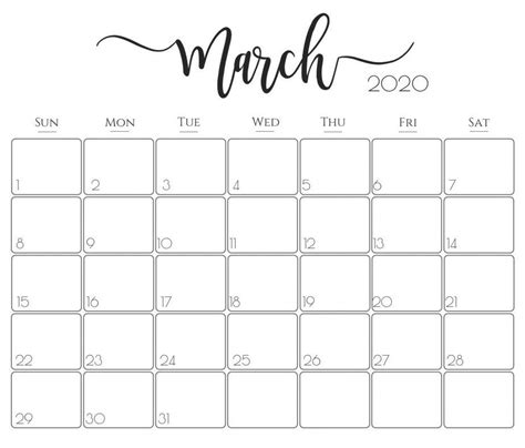 Cute March Calendar Free August Calendar Printable Editable