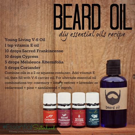 Diy Essential Oil Beard Oil Recipe : Woodsy Beard Oil Recipe with ...