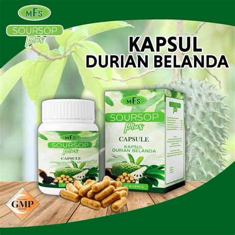 Mfs Soursop Plus Original Kapsul Durian Belanda Soursop Plus Daun