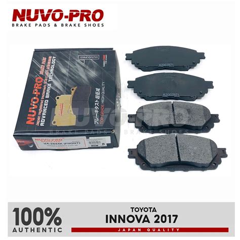 Nuvo Pro Brake Pad Toyota Innova 2016 To 2022 VA 2844k Set Shopee