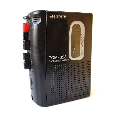 SONY TCM 323 Cassette Corder Voice Recorder Portable Cassette Tape