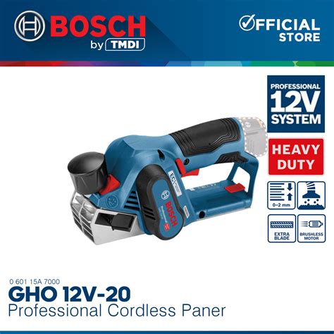 Bosch Professional Cordless Lithium Ion Handheld Planer V Bl Motor