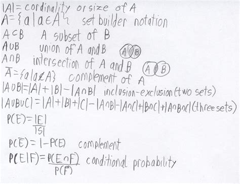 Mammoth eyebrow Laughter probability set theory formulas stack projector Convert