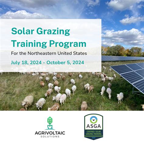 Agrivoltaic Solutions Solar Grazing Training Program For The Northeast