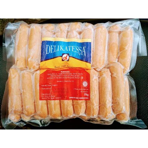 Jual Beef Sosis ACC Delikatessa 1 Kg Indonesia Shopee Indonesia