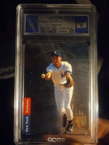 Derek Jeter Rookie Card Upper Deck Sp Mint Graded By Ocgs