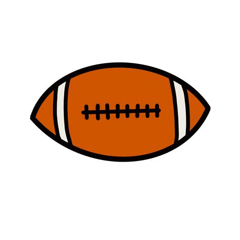 Brown American football Sport Hand drawn 8470104 PNG