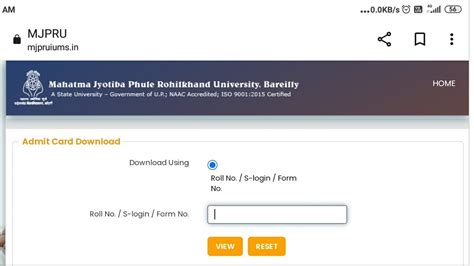 Mjpru Admit Card 2022 Mjpru B Ed M Ed B El Ed B P Ed Other