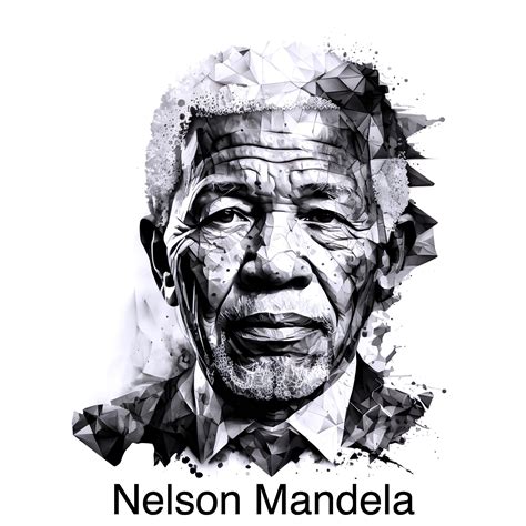 Nelson Mandela Portrait Etsy