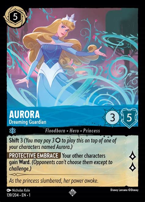 New Disney Lorcana Aurora Dreaming Guardian Card Revealed