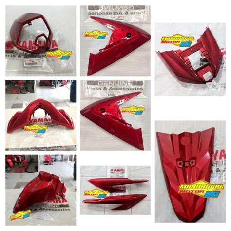 Jual Paket Full Set Body Halus Mio Soul GT 125 Bluecore Merah Maroon