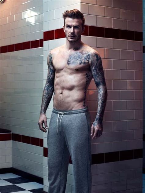 David Beckham Strips Elle Uk