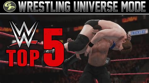 Wwe 2k18 Universe Mode Top 5 Moments From 24 Youtube